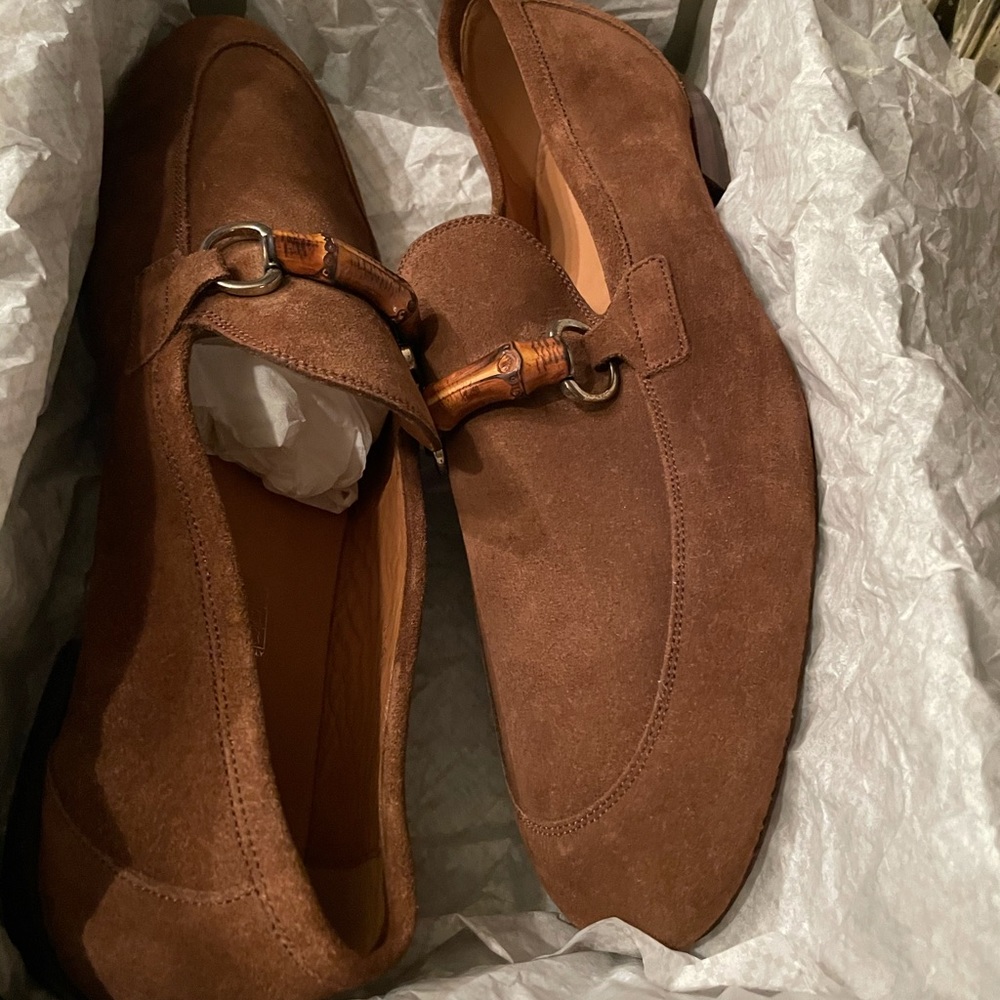 NEW! GUCCI Bamboo HorseBit Suede Shoe !!!OFFERS!!
